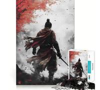 Puzzle Sekiro Samurai 1000 pièces pour Adultes, Jouet Intelligent, Passe-Temps à la Maison, Bords Lisses, Objet de Collection (50x75cm)