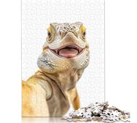 Puzzle Selfie Iguane 500 pièces Puzzles Puzzle en Bois Puzzle Adulte Puzzles détente Jeux 500 pièces (52x38cm)