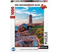 Puzzle N Nathan Puzzle 1000 P - Le Sentier Des Douaniers, Bretagne / Des Racines Et Des Ailes