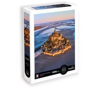 Sentosphère Puzzle Calypto 1000 pièces Le Mont-Saint-Michel Normandie Toucher soyeux Dès 9 ans