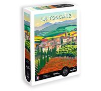Sentosphère - Puzzle 1000 pièces - Puzzle Adultes - Illustrations - Paysage de Toscane - Italie - Impression en 7 Couleurs - Toucher Soyeux - Qualité Premium - Boite écologique - Made in France