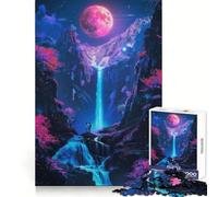 Puzzle Serene Neon Nights 1000 pièces pour Adultes, Jeu de logique et de détente, Bords Lisses, Cadeau saisonnier (38x52cm)