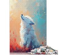 Puzzle Sérénité Hurlement 500 pièces Puzzle pour Adultes et Puzzles en Bois Convient aux Adultes et aux Adolescents de 18 Ans et Plus Cadeau pour Les Anniversaires 500 pièces (52 x 38 cm)