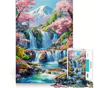 Puzzle Sérénité% Tranquillité 1000 pièces pour Adolescents, Jouet de Train logique, léger et Relaxant, découpe Lisse, décoration Murale (38x26cm)