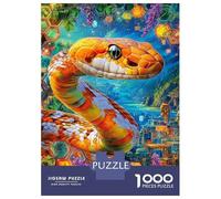 Puzzle Serpent 1000 Pièces pour Adolescents Et Enfants - Difficile Puzzles Jeu De Patience en Famille 38x26cm/1000pcs