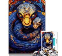 Puzzle Serpent coloré pour Adultes, 1000 pièces, Jeu éducatif, idéal comme Cadeau pour Toute la Famille (75x50cm)