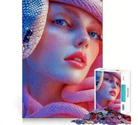 Puzzle Serpent Femme pour Adultes 1000 Pièces Stimulation Mentale Jeu Découpe Précise Alignement Parfait Activité de Renforcement des Liens Sociaux (38x26cm)