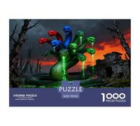 Puzzle Serpent Géant 1000 Pièces pour Adultes Et Enfants, Défiant Et Stimulant, Puzzle Ruines de Marais, Décoration Intérieure, Idée Cadeau 70x50cm/1000pcs