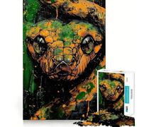 Puzzle Serpent Venimeux 1000 Pièces pour Adultes Jeu de Réflexion Intelligent Découpe Précise et Amusante Décoration Artistique (50x75cm)