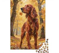 Puzzle Setter Irlandais 1000 Pieces pour Adultes,Forêt sereine Un Jeu De Dexérité Très Difficile Puzzle en Bois Jeu D'intelligence Jeu ÉduChatif, Jouet Cadeau 1000pcs (75x50cm)