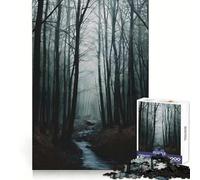 Puzzle Seul au Milieu des Arbres 1000 pièces pour Adolescents entraînement cognitif, Stimulation Douce, Bords Non Rugueux, Cadeau Symbolique (38x26cm)
