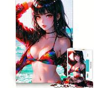 Puzzle Sexy de 1000 pièces pour Adultes Thème Anime pour développer Son logique et Son Sens de l'équilibre Jeu Anti-Stress Découpe précise Liste de souhaits du Père Noël 50x75cm