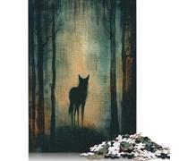 Puzzle Shadowy Dingo in The Papers pour Adultes, 1000 pièces, Jeu de Puzzle en Papier pour garçons et Filles, Cadeau d'anniversaire, Jeu Occasionnel, 38 x 26 cm / 1000 pièces