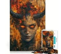 Puzzle She Devil 1000 pièces pour Adolescents, Jouet Intelligent, Passe-Temps à la Maison, découpe précise, Cadeau attentionné 38x52cm