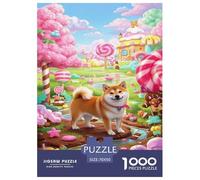 Puzzle Shiba Inu 1000 Pieces pour Adultes,Fairy - Tale Style Fantastique Un Jeu De Dexérité Très Difficile Puzzle ÉduChatif Et Stimulant Un Jeu Cadeau Original 70x50cm/1000pcs