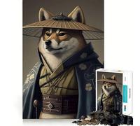 Puzzle Shiba Inu Master 1000 pièces pour Adolescents, Jouet d'exercice Mental et de Relaxation, Motif liste de souhaits du Père Noël 38x52cm