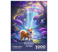 Puzzle Shiba Inu Qui Compte 1000 Pièces pour Adultes,Fantasy Paysage forestier Un Jeu De Dexérité Très Difficile Puzzle ÉduChatif Aux Défis l'art De La Décoration Moderne 38x26cm/1000pcs