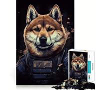 Puzzle Shiba SWAT 1000 pièces pour Adolescents, Jouet d'exercice Mental et de Relaxation, à Assembler Selon la liste de souhaits du Père Noël 38x26cm