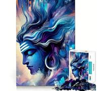 Puzzle Shiva Art 1000 pièces pour Adolescents Améliore la mémoire et Les Loisirs Découpe Solide Cadeau de Noël 50x75cm