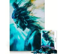 Puzzle Shiva Flowing Energy pour Adultes, 1000 pièces, renforce la mémoire, soulage Le Stress, Bords Lisses, 38x52cm