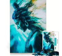 Puzzle Shiva Flowing Energy pour Adultes, 1000 pièces, renforce la mémoire, soulage Le Stress, Bords Lisses, 38x52cm