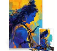 Puzzle Shiva Le Rêveur pour Adolescents, 1000 pièces, Jeu de logique, Amusement d'intérieur, Bords précis, pièce de Collection Artistique 38x52cm
