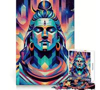 Puzzle Shiva Le Yogi 1000 pièces Jeu de logique pour Adultes Découpe de précision Surprise chaleureuse Lien Familial 38x52cm