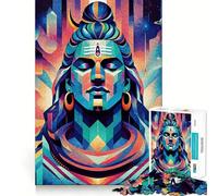 Puzzle Shiva Le Yogi pour Adolescents, 1000 pièces, activité de Stimulation cérébrale à Domicile, Bords précis, Cadeau Festif 50x75cm
