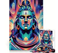 Puzzle Shiva Le Yogi pour Adolescents, 1000 pièces, activité de Stimulation cérébrale à Domicile, Bords précis, Cadeau Festif 38x26cm