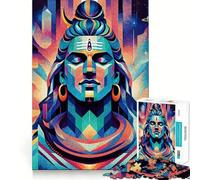 Puzzle Shiva Le Yogi pour Adolescents, 1000 pièces, activité de Stimulation cérébrale à Domicile, Bords précis, Cadeau Festif 38x26cm