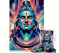 Puzzle Shiva Le Yogi pour Adolescents, 1000 pièces, activité de Stimulation cérébrale à Domicile, Bords précis, Cadeau Festif 50x75cm
