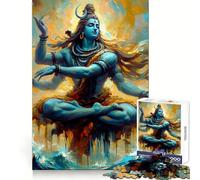 Puzzle Shiva Yogi 1000 pièces pour Adolescents, Puzzle logique Solide, Jeu de précision, Cadeau de Noël 38x26cm