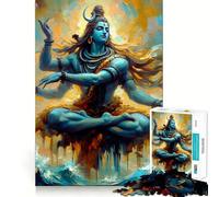 Puzzle Shiva Yogi pour Adolescents, 1000 pièces, Jouet de Stimulation logique, Cadeau raffiné et de qualité supérieure 50x75cm