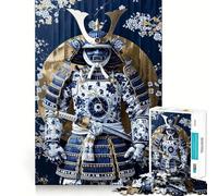 Puzzle Shogun en Porcelaine 1000 pièces pour Adultes, Exercice cérébral, Anti-Stress, décoration Murale aux Bords précis (50x75cm)