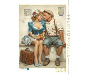 Puzzle · Si tu m'aimes Bien, Fais-Moi Un Bisou | 1000 pièces · Format assemblé 64 × 48 cm · CALVENDO Puzzle