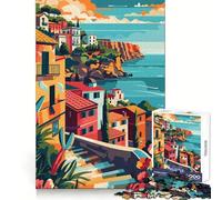 Puzzle Sicile Poster pour Adolescents 1000 pièces Jeu de logique Amusant à l'intérieur Bords précis Pièce de Collection Artistique 38x52cm