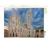 Puzzle · Sienne: la Magnifique façade Gothique de la cathédrale Santa Maria | Assunta et le clocher aux rayures caractéristiques · 1000 pièces · Format assemblé 64 × 48 cm · CALVENDO Puzzle