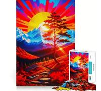 Puzzle Signature Paysage 1000 pièces pour Adolescents Jeu de logique Claire Passe-Temps Calme Découpe Parfaite Cadeau Classique 50x75cm