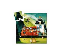 Puzzle silhouette Le camion de pompier Djeco