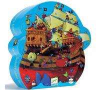 Puzzle silhouette +5y 54pcs le bateau