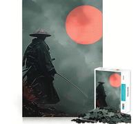 Puzzle Silhouette de Samouraï 1000 Pièces pour Adolescents Jeu de logique et de réflexion Découpe précise (50x75cm)