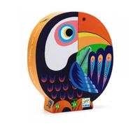 Djeco Puzzle silhouette Coco le Toucan 24 pièces Orange