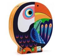 Djeco Puzzle silhouette Coco le Toucan 24 pièces Orange