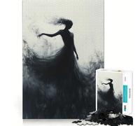 Puzzle Silhouette d'une Femme en Robe 1000 Pièces pour Adolescents Jeu de Logique Clair Loisirs Faciles Découpe Parfaite Cadeau d'anniversaire 38x52cm