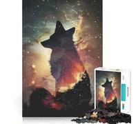 Puzzle Silhouette Galaxie 1000 pièces pour Adolescents, Jouet Intelligent et ludique, Cadeau de Noël idéal 38x52cm