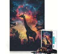Puzzle Silhouette Galaxie 1000 pièces pour Adolescents, Jouet Intelligent et ludique, Cadeau de Noël idéal 38x52cm