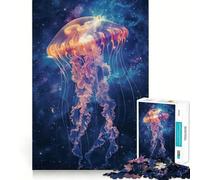 Puzzle Silhouette Galaxie 1000 pièces pour Adolescents, Jouet Intelligent, Passe-Temps à la Maison, découpe précise, Cadeau attentionné 38x52cm