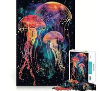 Puzzle Silhouette Galaxie pour Adolescents 1000 pièces, Jeu de logique, Amusement d'intérieur, Bords précis, pièce de Collection Artistique 50x75cm