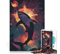 Puzzle Silhouette Galaxie pour Adolescents, 1000 pièces, Jouet Intelligent, Loisirs, découpe précise, Cadeau saisonnier 38x26cm