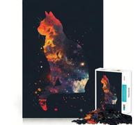 Puzzle Silhouette Galaxie pour Adultes 1000 pièces Renforce la mémoire Apaisant et Amusant Qualité supérieure Joli Cadeau 38x52cm